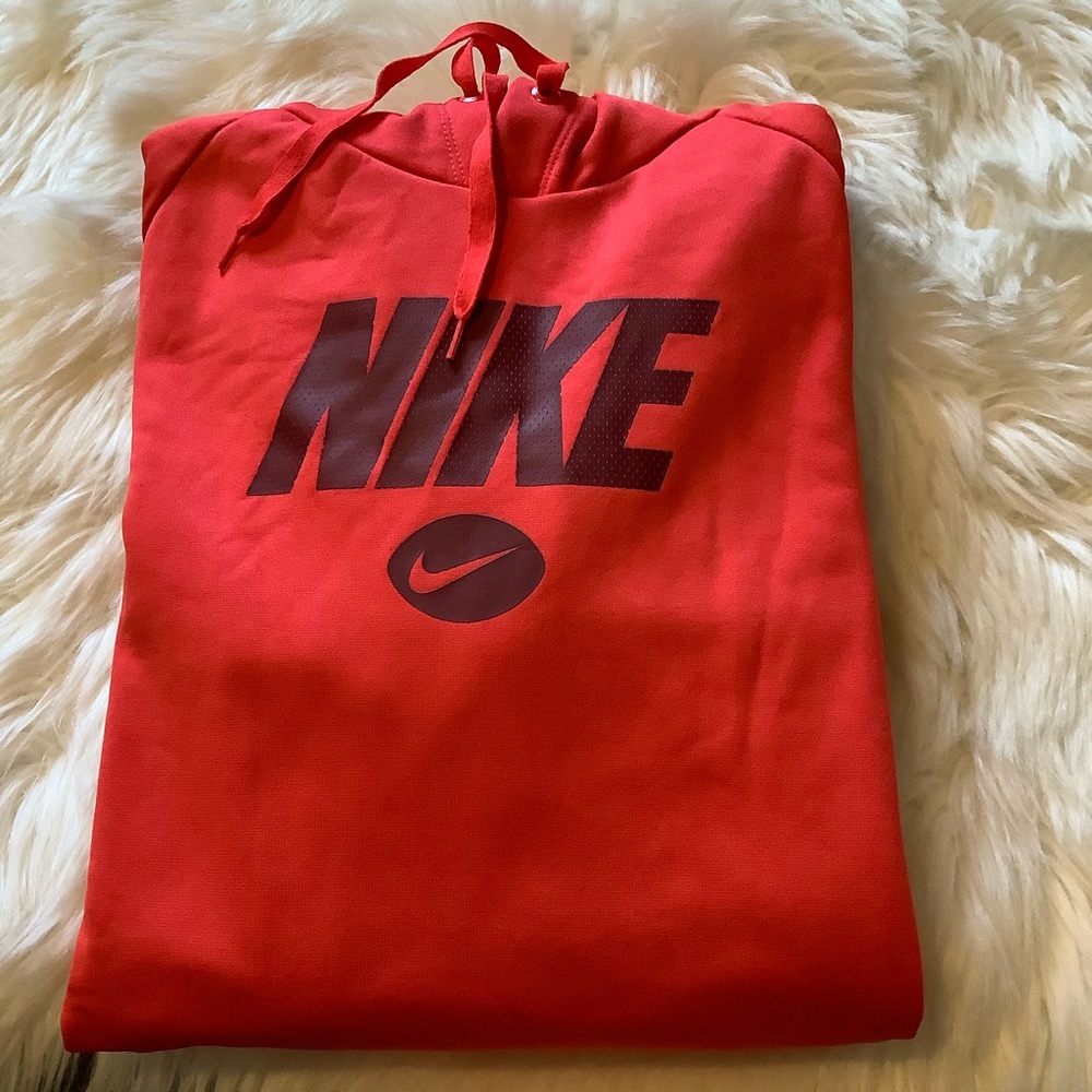 Nike Therma Fit Hoodie Men's Long Sleeve Size XL‎ Red